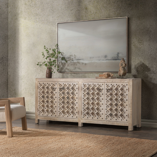 Alta 4Dr Diamond Carving Sideboard