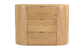 Theo 3 Drawer Nightstand Natural