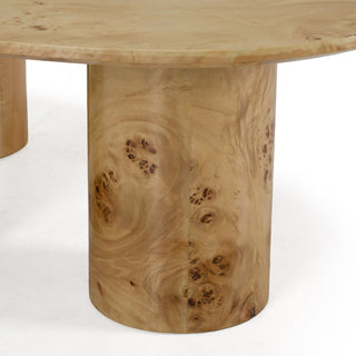 Avril - Modern Burl Freeform Coffee Table