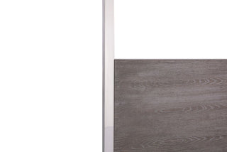 Arlene Modern Grey Elm & Stainless Steel Bedroom Set