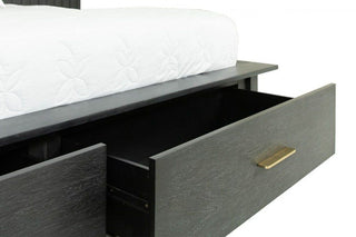Modrest Manchester- Contemporary Dark Grey 4-Piece Bedroom Set