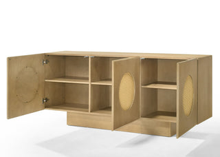 Modrest Oshana - Modern White Oak Dining Set