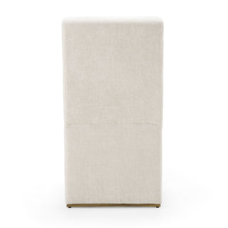 Modrest Bounty - Modern Beige Fabric + Antique Brass Dining Chair (Set of 2)