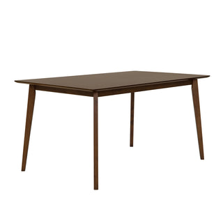 Modrest Castillo + Jordan - Modern Grey Fabric + Walnut 4-Piece Dining Set