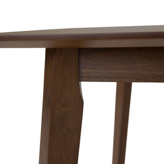 Modrest Castillo + Jordan - Modern Grey Fabric + Walnut 4-Piece Dining Set