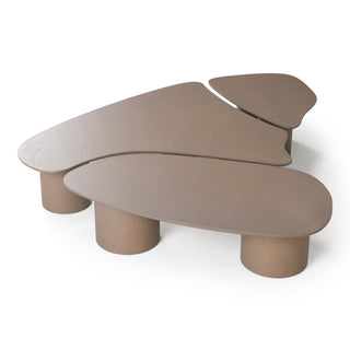 Modrest Connie - Modern White Oak Nesting Coffee Table Set