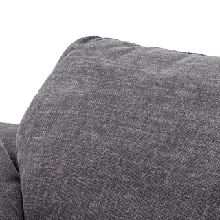 Divani Casa Corinth - Modern Dark Gray Fabric Sectional Sofa with 3 Power Recliners