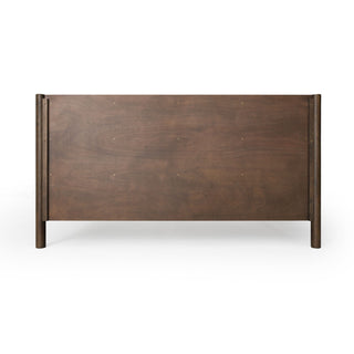 Modrest Carolina - Modern Grey Fabric + Wenge Bed