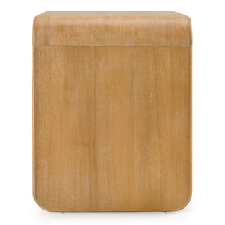 Modrest Dresden - Modern Natural Acacia 2-Drawer Nightstand