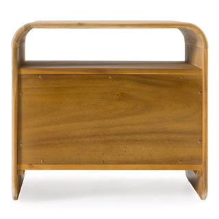 Modrest Dresden - Modern Natural Acacia 2-Drawer Nightstand