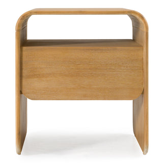 Modrest Dresden - Modern Natural Acacia 1-Drawer Nightstand