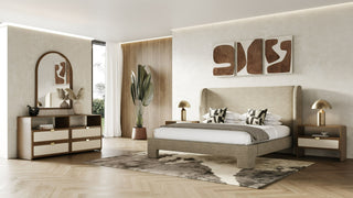 Emilio - Modern Walnut Mirror