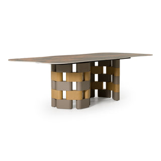 Lamod Falzone - Modern Ceramic + Wood Dining Table