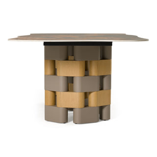 Lamod Falzone - Modern Ceramic + Wood Dining Table
