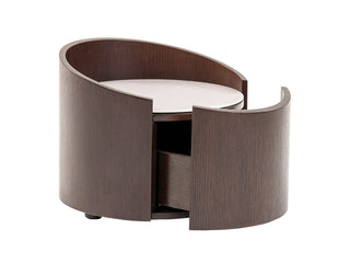 Modrest Geneva - Modern Brown Oak Nightstand