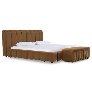 Modrest Harris - Modern Brown Fabric Bed