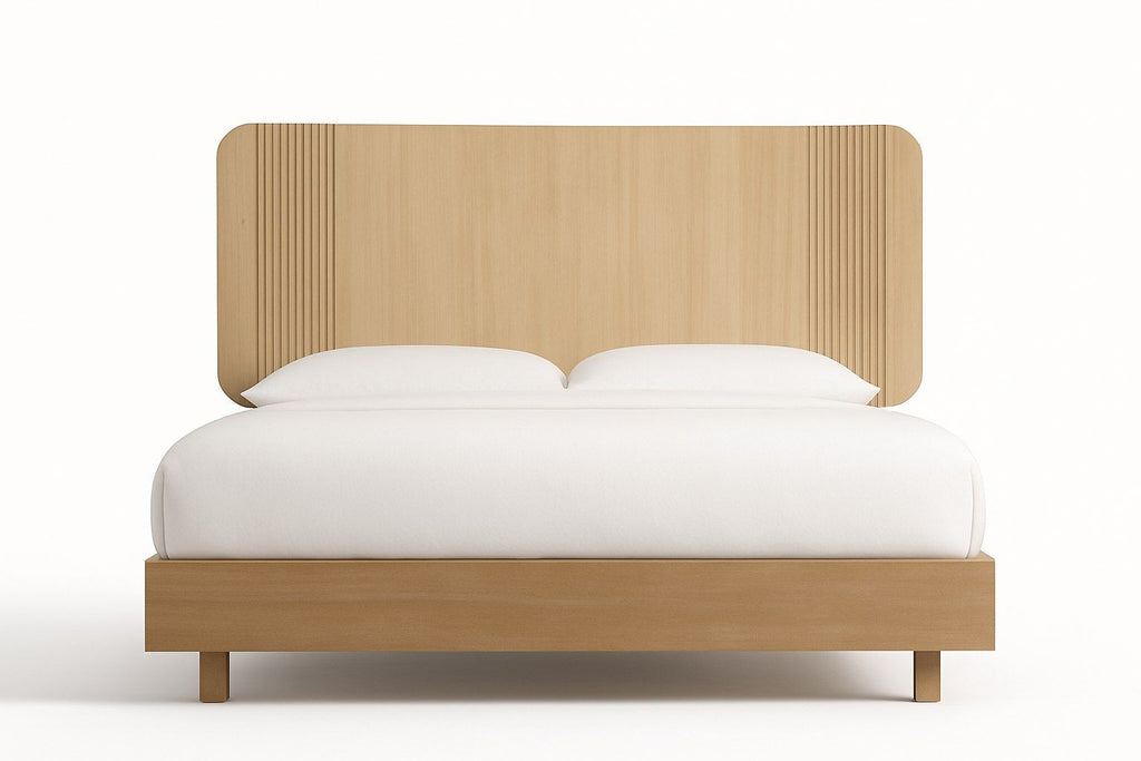 Modrest Jacobson - Modern Natural Acacia Bed – AK Casa Furniture