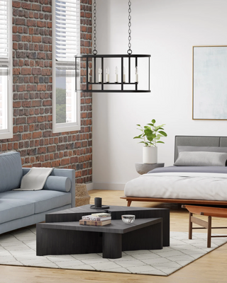 Bryant 6-Light Linear Geometric Chandelier