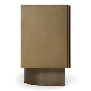 Lamod Kiefer - Modern Faux Travertine Ceramic + Bronze Buffet