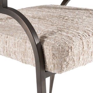 Modrest Kobe - Modern Beige Fabric Dining Chair