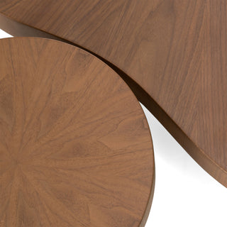 Modrest Larch - Modern Walnut Nesting Table Set