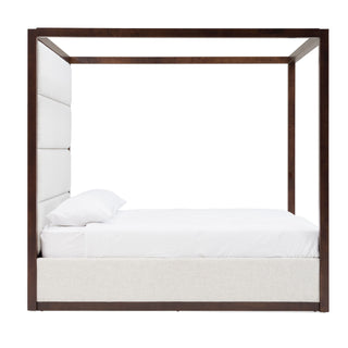 Modrest Manhattan - Contemporary Canopy Brown Oak Bed