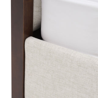 Modrest Manhattan - Contemporary Canopy Brown Oak Bed