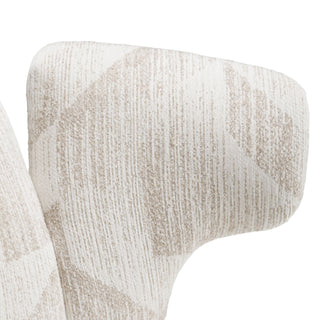 Modrest Masuda - Modern Beige Pattern Fabric Dining Chair (Set of 2)