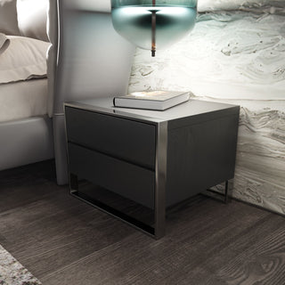Modrest Jolene - Modern Grey Nightstand