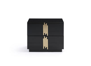 Modrest Token Modern Black & Gold 4-Piece Bedroom Set