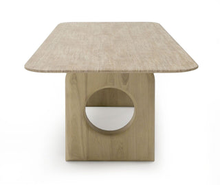 Nova Domus Osaka - Modern Faux Marble + Natural Ash Dining Table