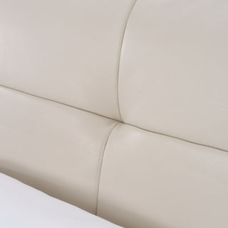Modrest Patrick - Modern Light Grey Leather Bed