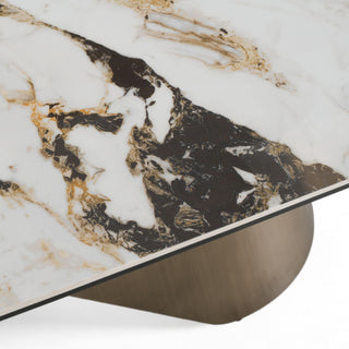 Paulsen - Modern Ceramic + Brass Dining Table