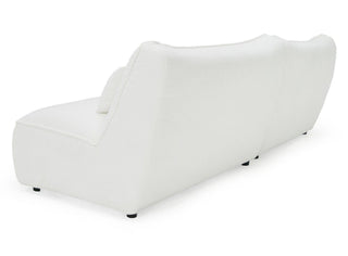 Divani Casa Racine - Modern White Fabric Modular Sectional Sofa