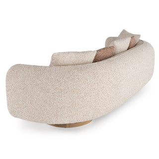 Divani Casa Raywood - Modern Multicolered Boucle Fabric + Ash Sofa