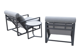 Renava Boardwalk Outdoor Grey Lounge Chair Set