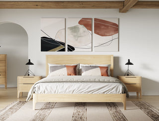 Modrest Seattle - Modern Natural Oak Bed