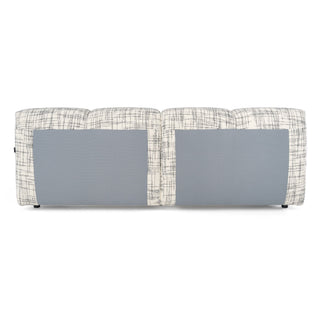 Modrest Shiloh - Modern Off-White + Black Fabric Bed