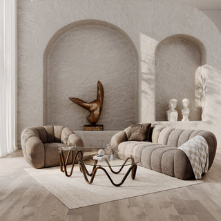 Divani Casa Suki - Modern Tan Fabric Chair
