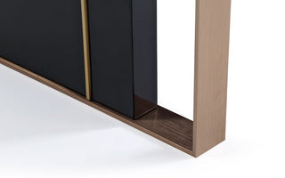 Nova Domus Cartier Modern Black & Rosegold Dining Table