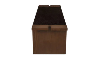 Merritt Outdoor Bench Dark Brown