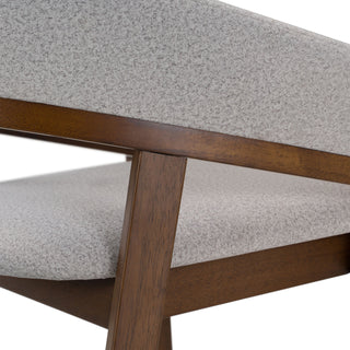 Truman - Mid-Century Modern Grey + Walnut Counter Chair (Set of 2)