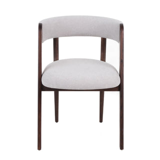 Modrest Vegas - Modern Light Grey + Walnut Oak Dining Chair (Set of 2)