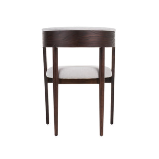 Modrest Vegas - Modern Light Grey + Walnut Oak Dining Chair (Set of 2)