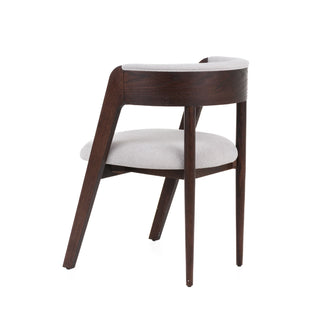 Modrest Vegas - Modern Light Grey + Walnut Oak Dining Chair (Set of 2)