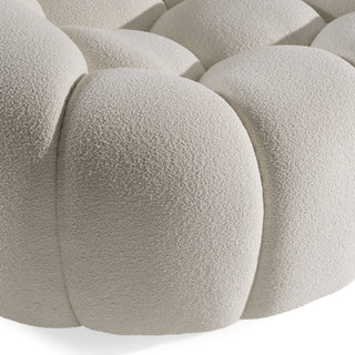 Divani Casa Yolonda - Modern Curved Off-White Fabric Chair