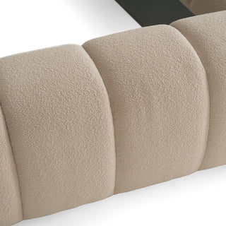 Yolonda - Modern Beige Fabric Queen Bed