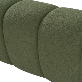 Yolonda - Modern Green Fabric Queen Bed
